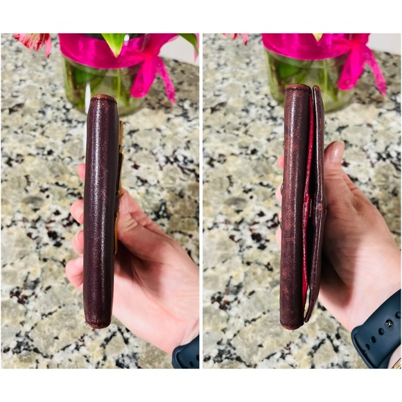 SALVATORE FERRAGAMO Red Bow Compact Wallet 💯 AUTHENTIC - Picture 12 of 14